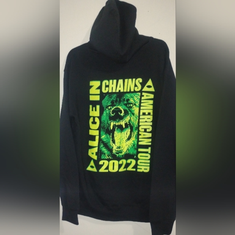 AIC hoodie Alice in Chains black sweatshirt hoodie concert 2022 tour mens M